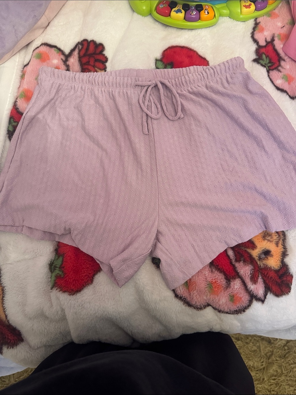 Honeydew USA Lavender Dot Knit Lounge Shorts